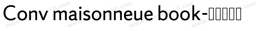Conv maisonneue book字体转换